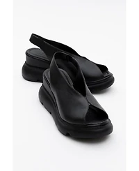 Forever & Always Shoes Sam Leather Platform Sandal (Women)