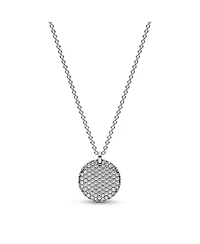 Pandora Sterling Silver Round Disc Collier Necklace