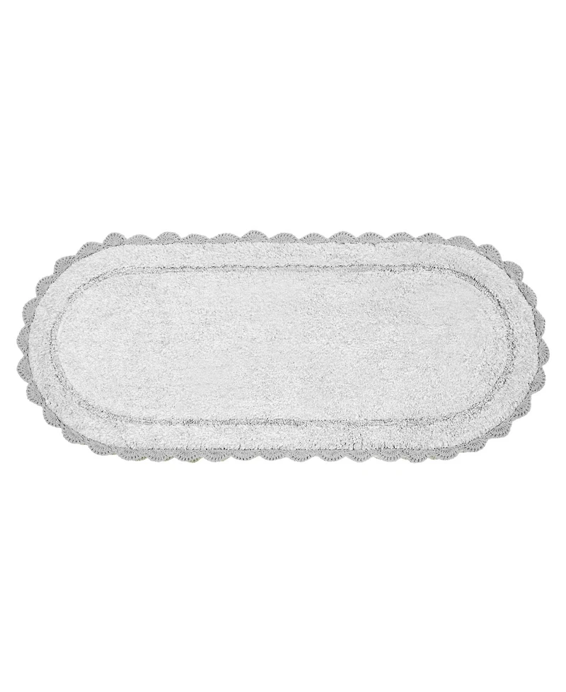 Laura Ashley Crochet Cotton Bath Rug