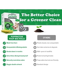 Compo Dog Poop Bags, 90 Bags, Charcoal Gray
