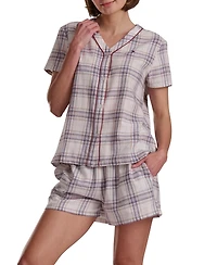 Tommy Hilfiger Women's 2-Piece Shorts Sleeve Top and Boxer Set