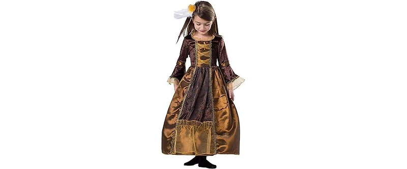 Dress Up America Kids Duchess Dress & Hair Pin Costume Set