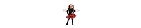 Dress Up America Kids Ladybug Dress, Wings & Headband Costume Set