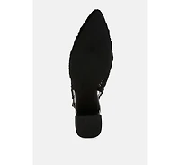 Tolina Woven Design Slingback Sandals Women