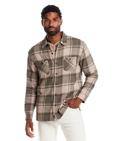 Weatherproof Vintage Men's Plaid Long Sleeve Shirt Jacket
