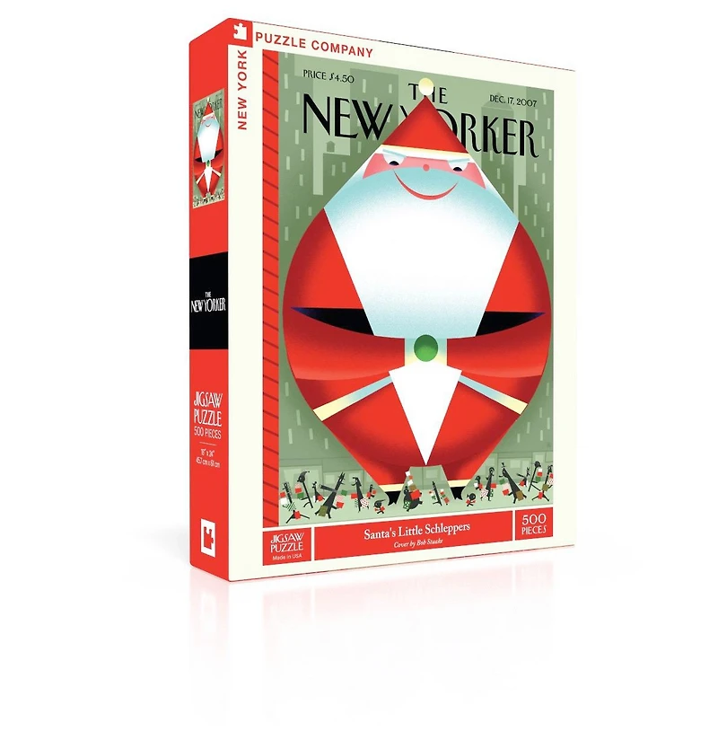 New York Puzzle Company Santa's Little Schleppers 500 Piece Puzzle