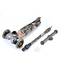 Lightweight and Adjustable Mini Kickboard Scooter with Led Light Wheel for Kids (Real Tree)