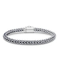 Devata Dragon Bone Round 5mm Chain Bracelet in Sterling Silver