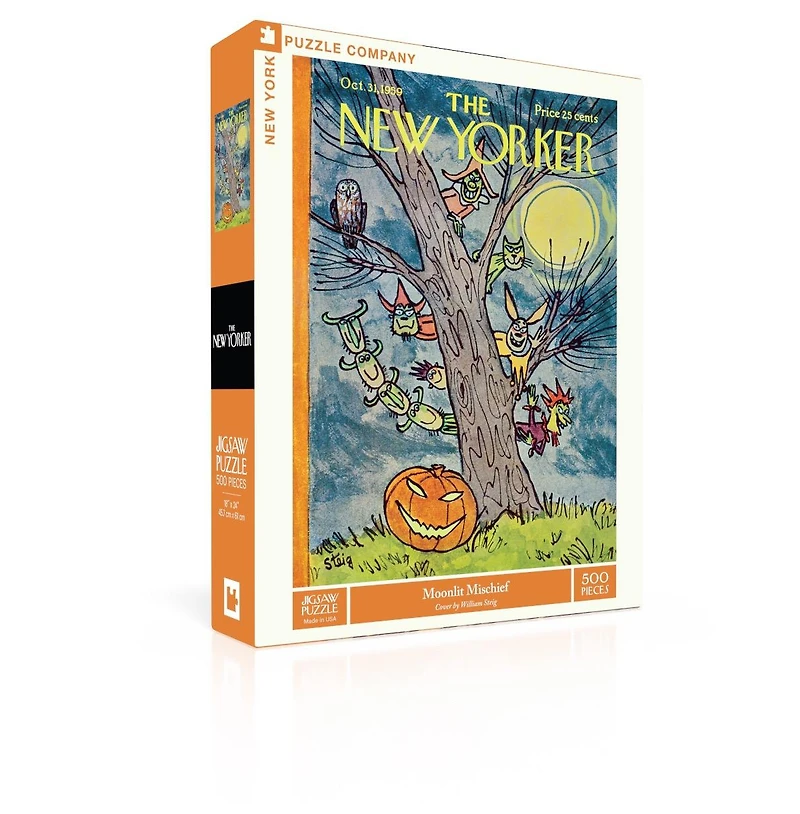New York Puzzle Company Moonlit Mischief 500 Piece Puzzle