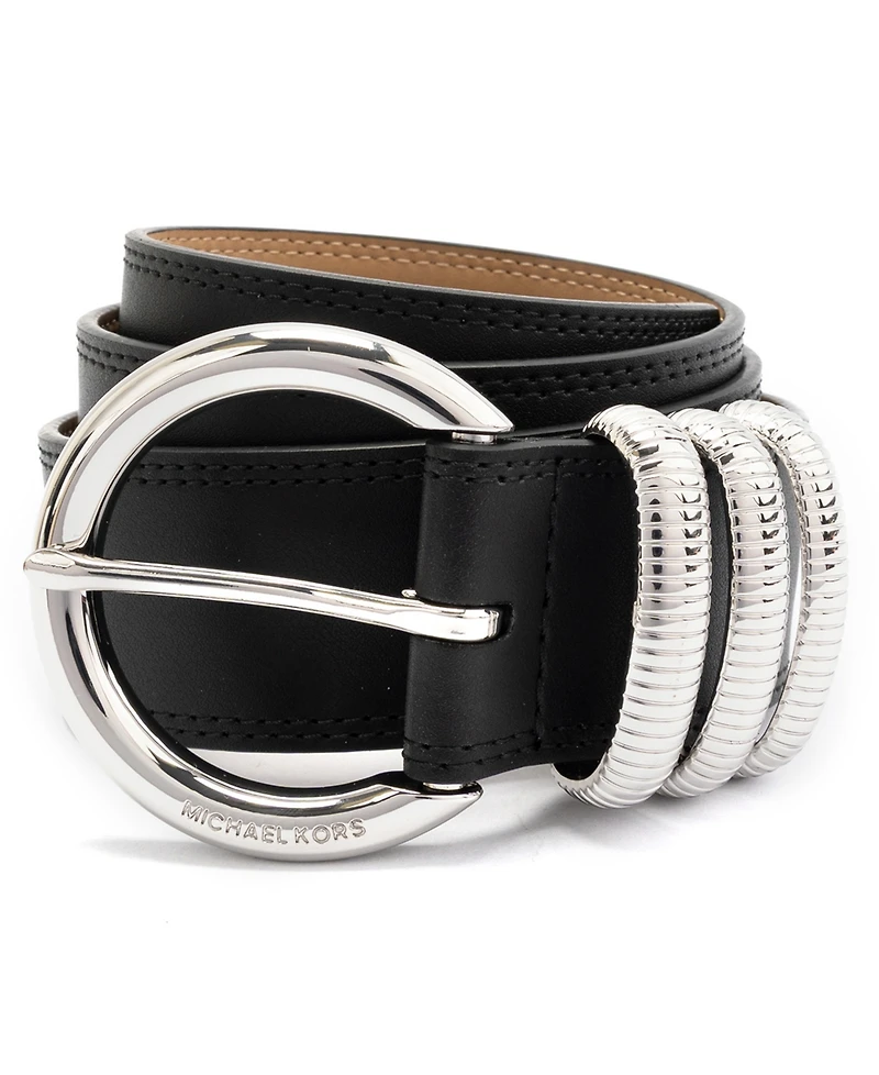 Michael Kors Women's Embellished Non-Reversible Buckle Belt