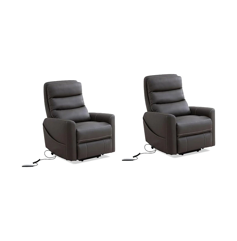 Parker Living Hercules-Haze Power Lift Recliner with Articulating Headrest Two Pack