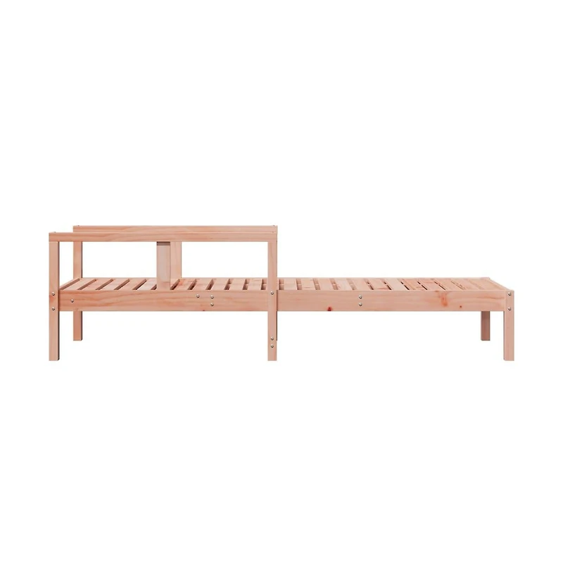 Sun Lounger Natural wood Solid Douglas wood Medium