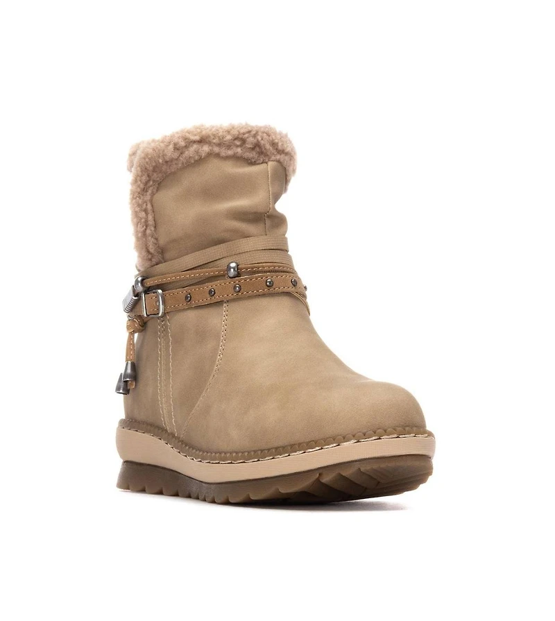 Xti Women's Faux Shearling Lined Ankle Booties Refresh Collection By