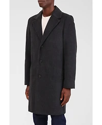 Bagatelle Homme Men's Houndstooth Faux Wool Top Coat