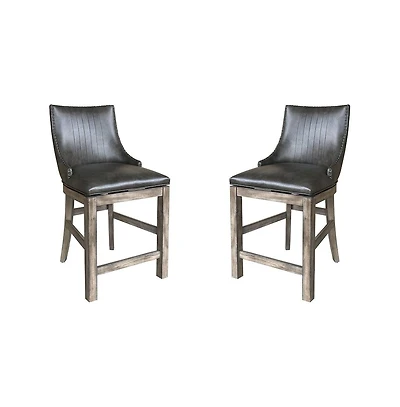 Parker House Furniture Lodge Dining Swivel Counter Sling Chair Two Pack