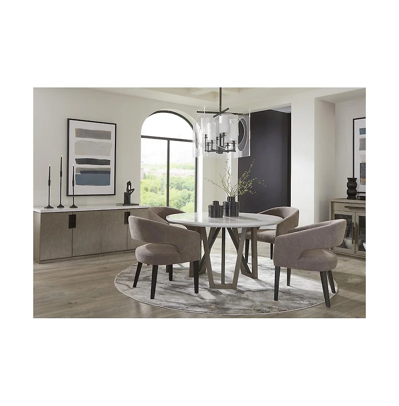 Parker House Furniture Pure Modern Dining Barrel Dining Chair Two Pack