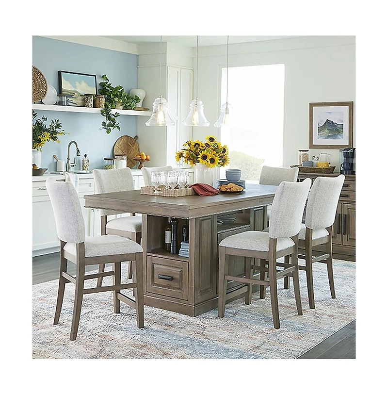 Parker House Furniture Sundance Dining - Sandstone Upholstered Counter Chair Two Pack