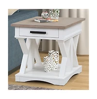 Parker House Furniture Americana Modern - Cotton Cocktail Table with 2 End Tables