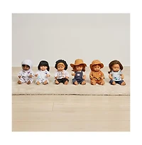 Miniland Careers Collection - Chef Doll Outfit with Double Breased Jacket, Pants and Hat for 15" Baby Dolls