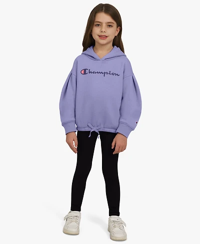 Champion Toddler & Little Girls 4T-6X 2-Piece Pull-On Hoodie and Leggings Set