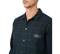Lacoste Men's 2-Piece Flannel Pajama Set
