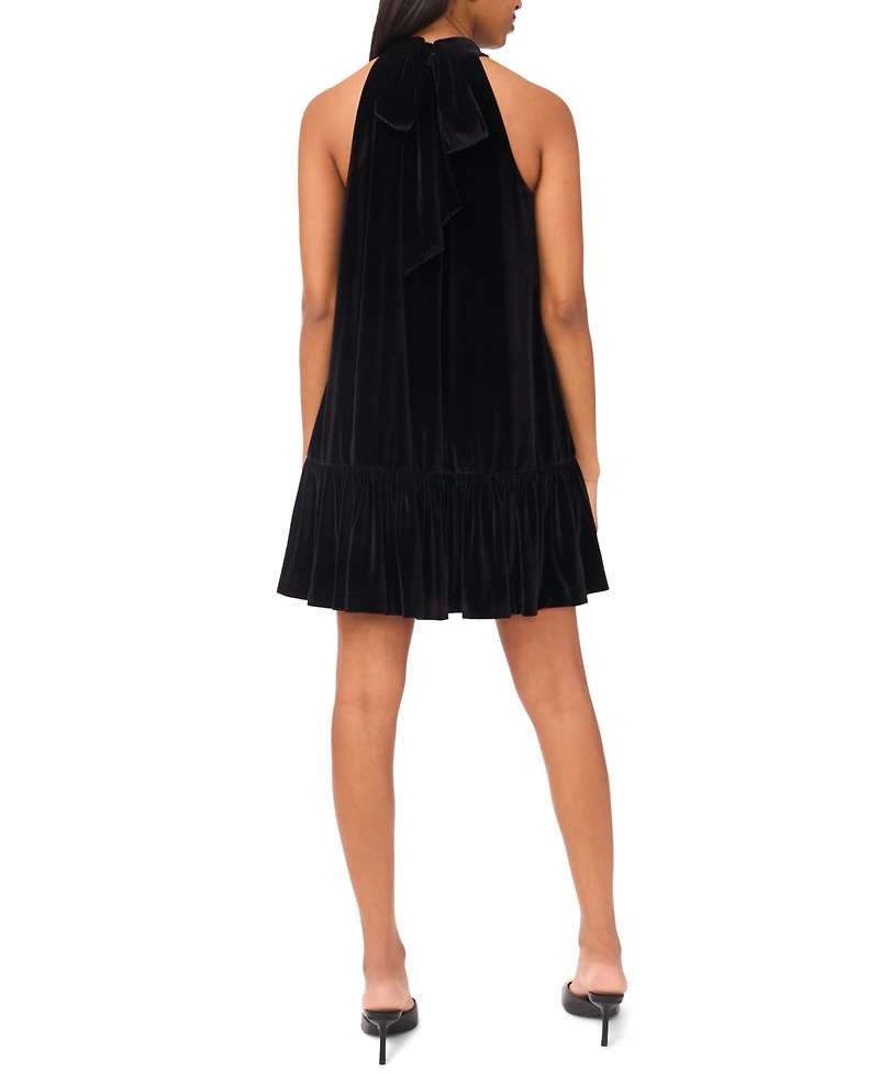 CeCe Women's Sleeveless Halter Neck Dress
