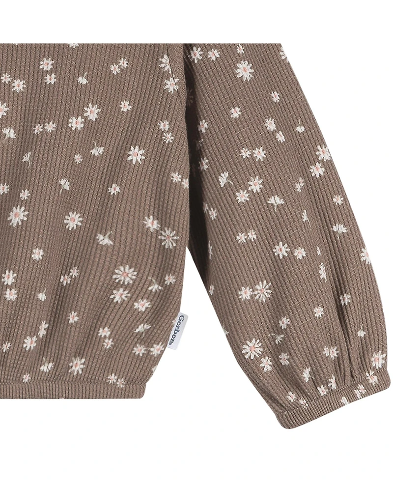 Gerber Toddler Girls' 2-Piece Top and Legging Set