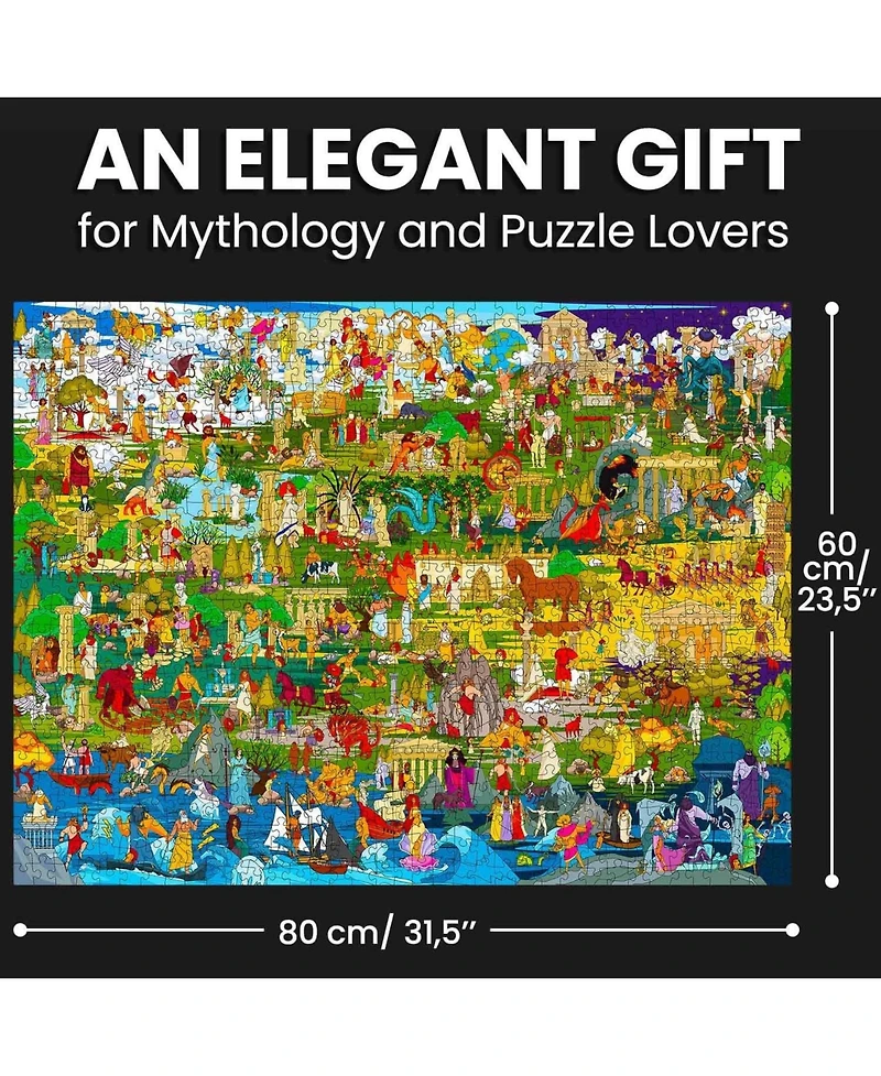 Quokka 1000 Piece Puzzle for Adults Ancient Myths and Legends with Secret Tasks & Audio Story