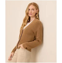 Pact Luxe Knit Cropped Cardigan