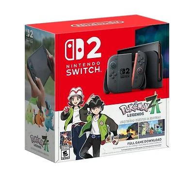 Nintendo Switch 2 + Pokemon Legends: Z-a Video Game Console Bundle