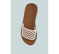 London Rag Sayura Woven Slip-On Sandals Women