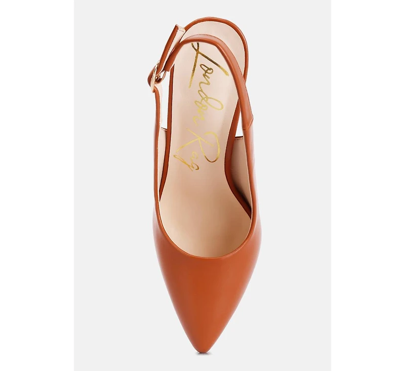 Creidne Block Heel Pointed Toe Sandals Women