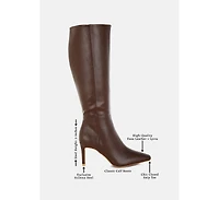 London Rag Skara Faux Leather Calf Boots Women