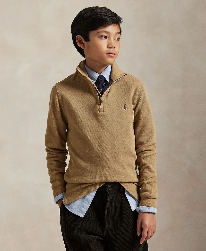 Polo Ralph Lauren Big Boys 8-20 Quarter-Zip Sweater