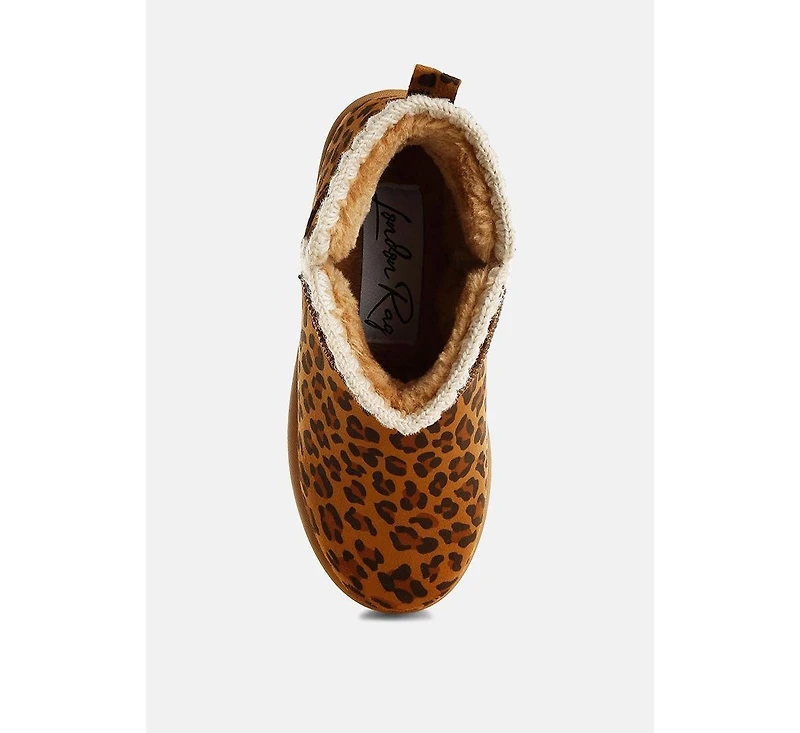 London Rag Rochas Scalloped Detail Snow Boots Women