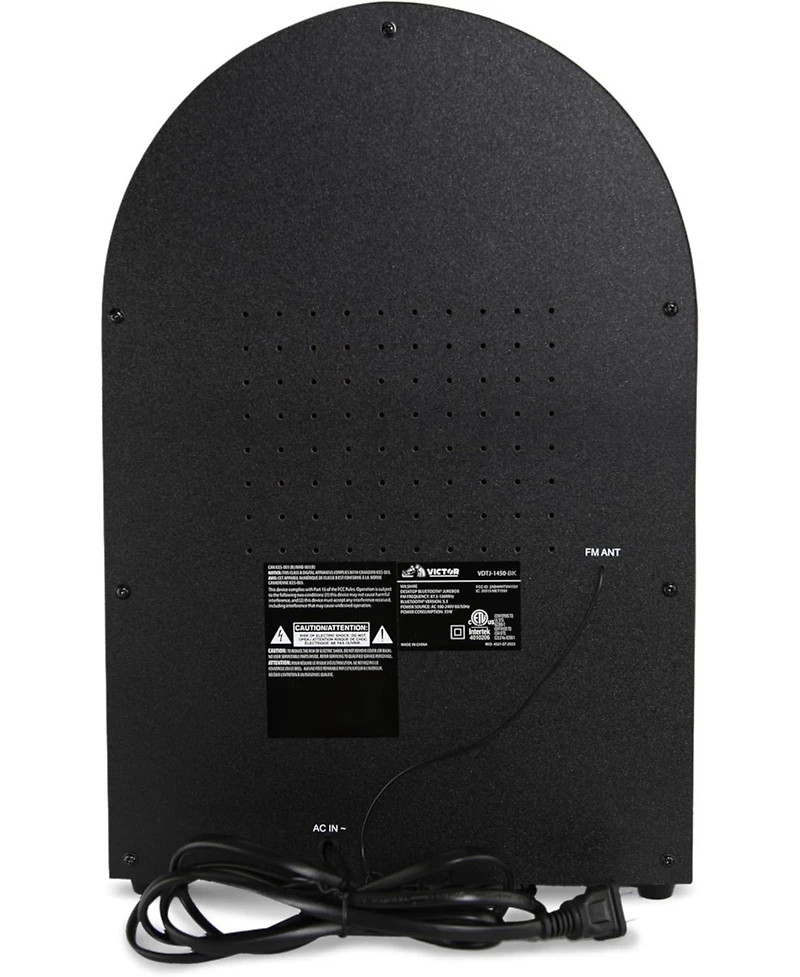 Victor Wilshire Desktop Bluetooth Led Jukebox Speaker with Fm Radio