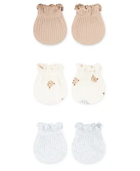 Huggies Baby Boys 3-Pack Rib Knit Mittens