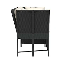 Garden Sofa Black Pe Rattan Large Modular Garden Sofa
