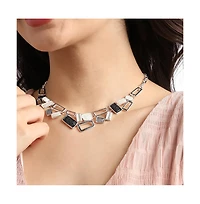 Sohi Dented Geometrical Statement Necklace