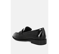 London Rag Mogul Penny Strap Detail Womens Loafer