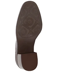 Lucky Brand Women's Alivia Almond Toe Stacked Heel Booties