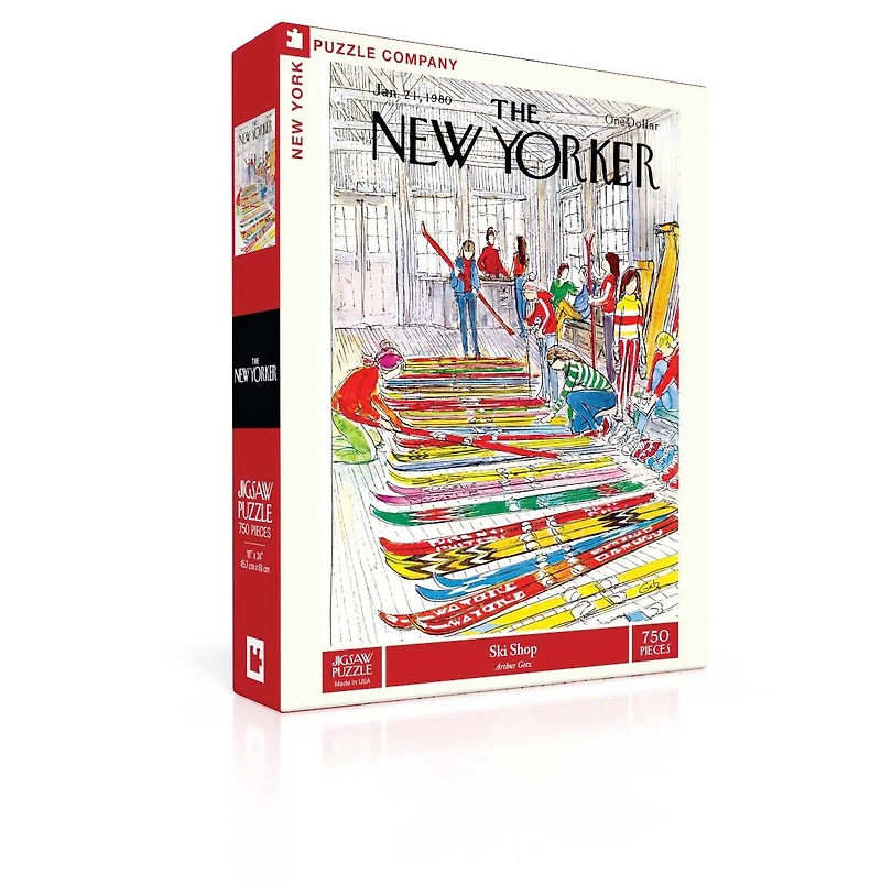 New York Puzzle Company Ski Shop 750 Piece Puzzle