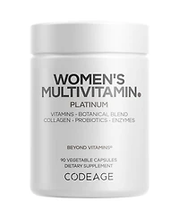 Codeage Women s Multivitamin Platinum - Vitamins A D3 K1 K2 B12 & Minerals, CoQ10, Skin, Hair & Nails Complex, Collagen