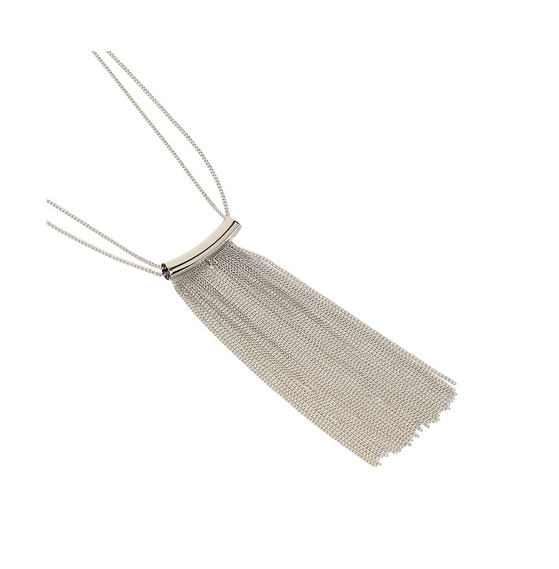 Sohi Women's The Hanging Chain Bar Lariat Necklace
