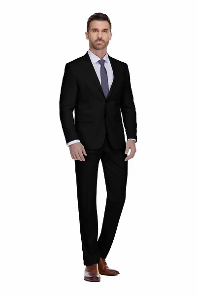 Gino Vitale Men's 2-Piece Stretch Slim-Fit Suit
