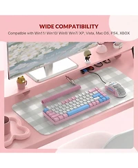 60% Rgb Gaming Keyboard And Mouse Combo - Wired Mechanical Keyboard, 68 Keys Tkl Compact Mini Layout, Gaming Mouse, Up To 6400 Dpi For Pc Gamer