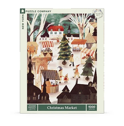 New York Puzzle Company Christmas Market 1000 Piece Puzzle