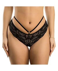 Parfait Women's Olivia Cheeky Lace Hipster With Waist Detail - Black