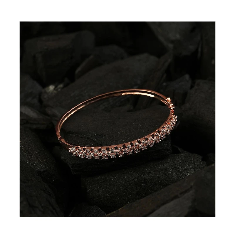 Sohi Women's Soiree Stone Bangle Bracelet