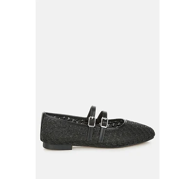 London Rag Warena Pin Buckle Strapped Ballerinas Women